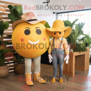 Gold Grapefrugt maskot...