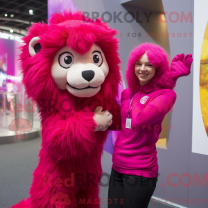 Magenta Tamer Lion maskotka...