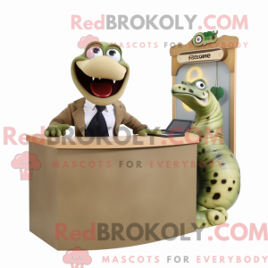Olive Titanoboa mascot...