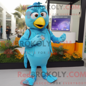 Cyan Butter Chicken mascot...