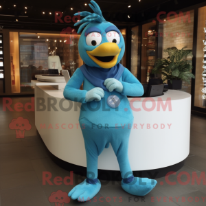Cyan Butter Chicken mascot...