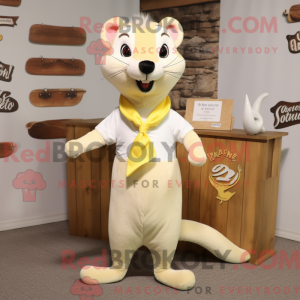 Cream Weasel máscara de...