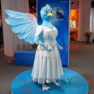 Maskotdraktfigur Sky Blue...