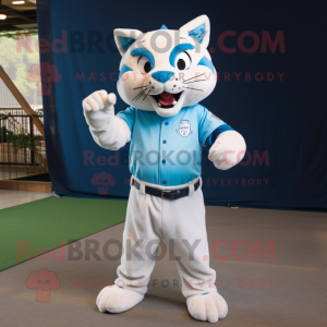 Sky Blue Lynx mascotte...