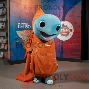 Rust Manta Ray mascot...