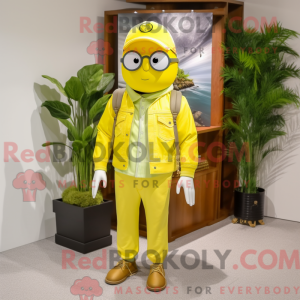 Disfraz de mascota de limón...
