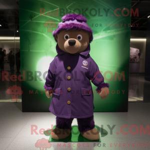 Purple Irish Flag mascot...