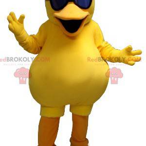 Stor gul chick duck maskot