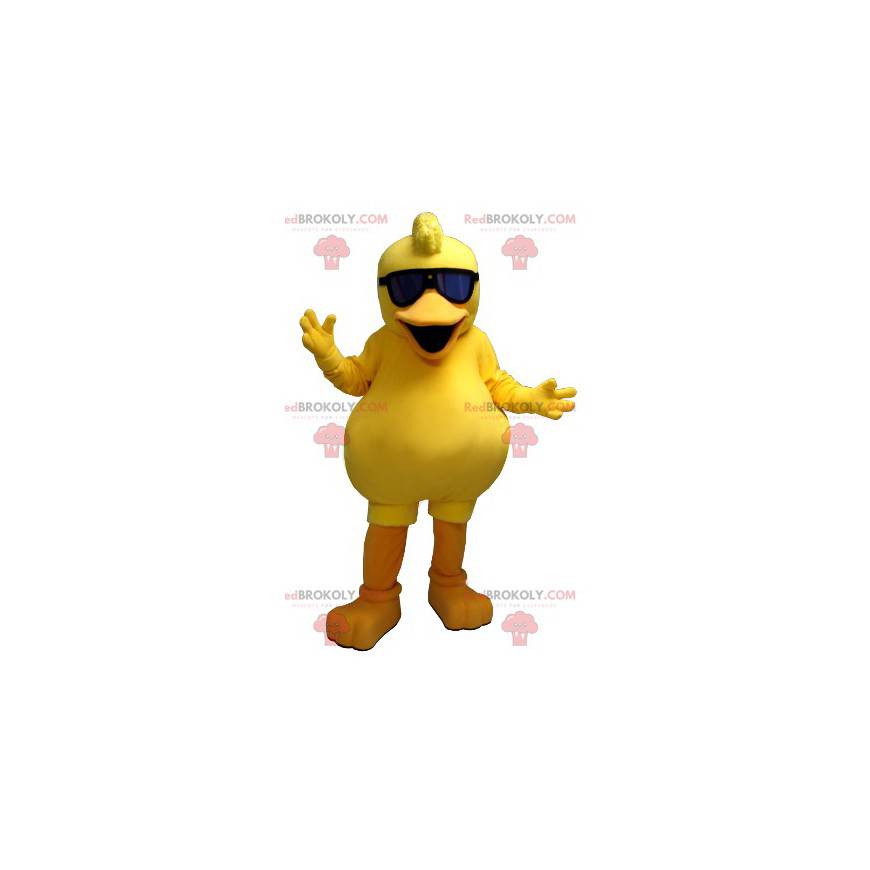 Mascotte de canard de gros poussin jaune - Redbrokoly.com