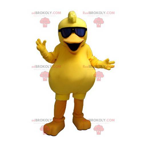 Mascotte de canard de gros poussin jaune - Redbrokoly.com