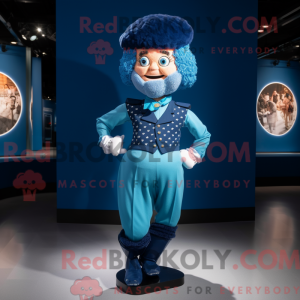 Blue Irish Dancer mascot...
