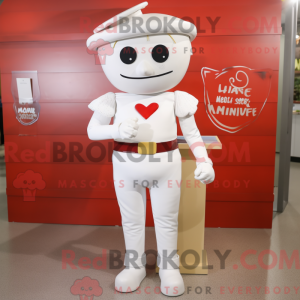 White Love Letter maskot...