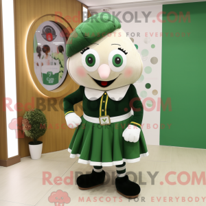 Postava maskota s olivovou...