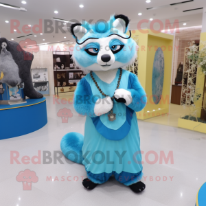 Sky Blue Civet maskot...