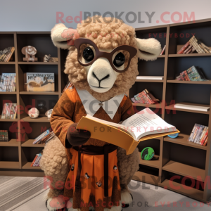 Brun Ram maskot kostume...