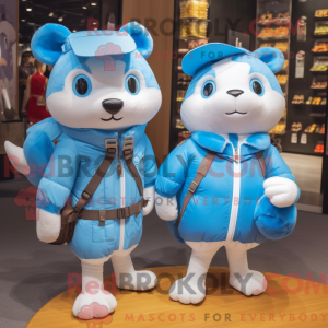 Postava maskota Sky Blue...