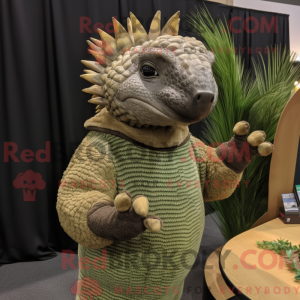 Oliven Armadillo maskot...