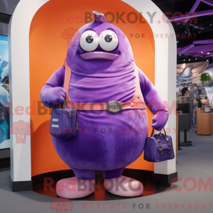 Mascotte de Cyclope violet...