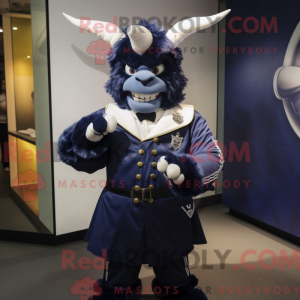Navy Devil maskot kostume...