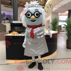 Sølv Sushi maskot kostume...