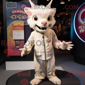 Cream Chupacabra maskot...