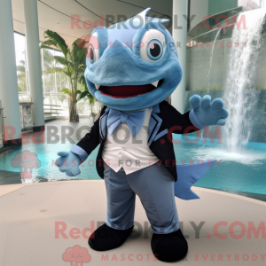 Sky Blue Piranha mascotte...