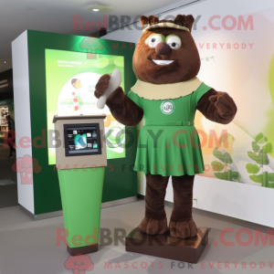 Brown Green Beer mascotte...
