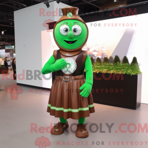 Uma máscara de rosto verde...