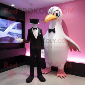 Roze albatros mascotte...