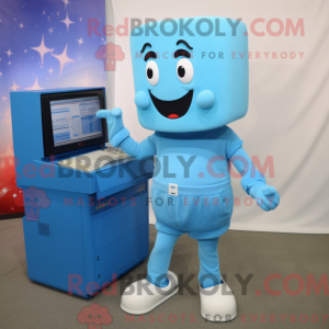 Postava maskota Sky Blue...