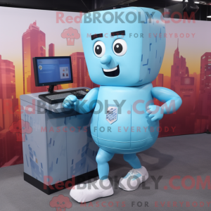 Postava maskota Sky Blue...