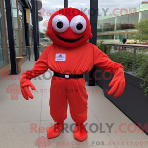 Maskotdraktfigura Red Crab...