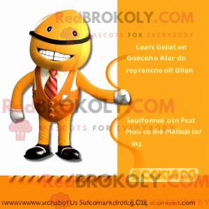 Goudoranje mascottekostuum...