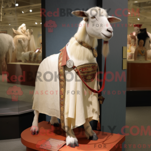 Cream Boer Goat maskot...