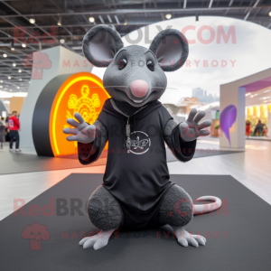 Black Rat mascotte kostuum...