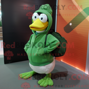 Máscara de gaivota verde...