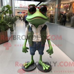 Kikker mascotte kostuum...