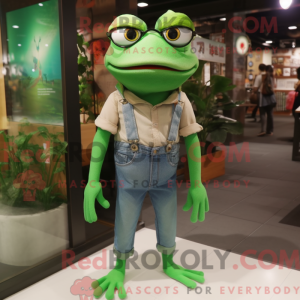 Kikker mascotte kostuum...