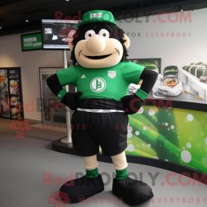 Black Green Beer mascot...