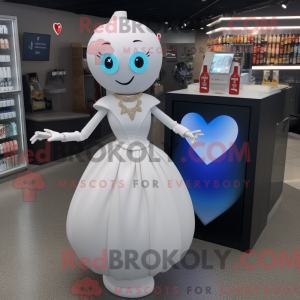 White Heart mascotte...