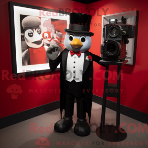 Rød kamera maskot kostume...