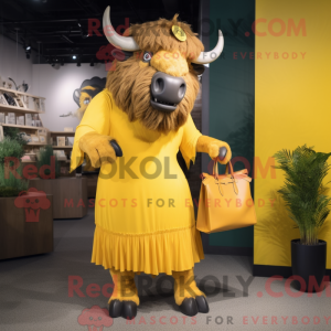 Costume mascotte de bison...