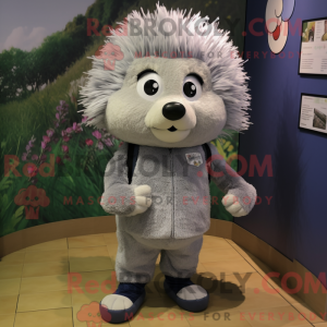 Gray Hedgehog mascot...