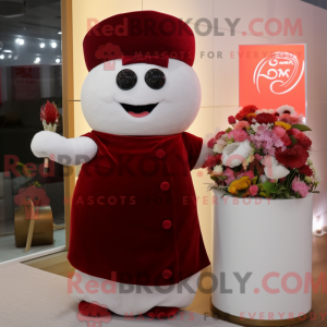 Maroon Sushi maskot kostume...