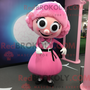 Maskottchenkostüm mit rosa...