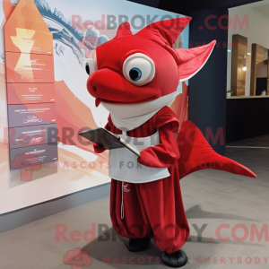 Red Swordfish mascot...
