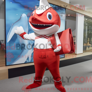 Red Swordfish mascot...
