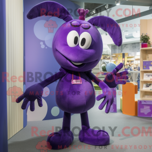 Purple Lobster maskot...