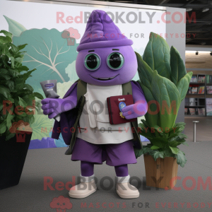 Purple Spinach mascot...