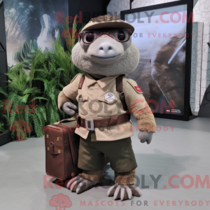 Disfraz de mascota pangolín...